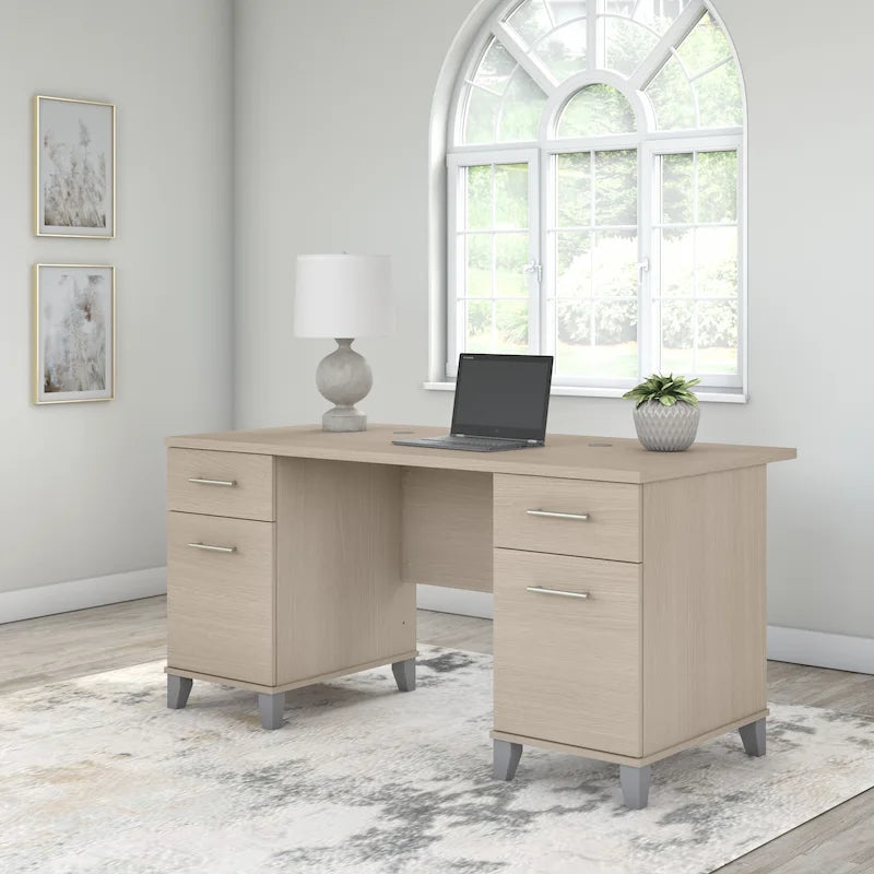 Bush Furniture Somerset 60W Office Computer Desk with Drawers