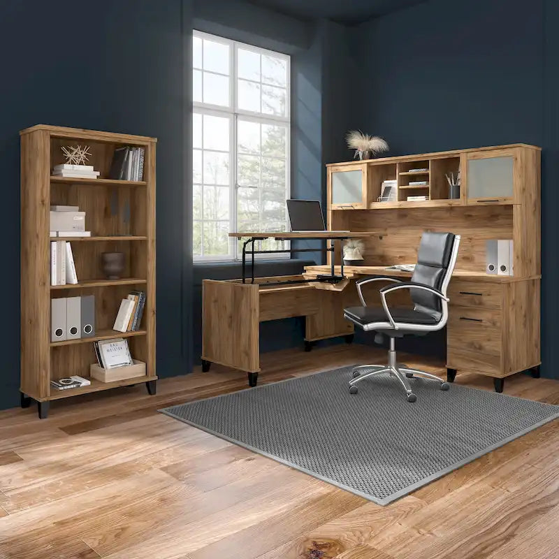 Bureau d'ordinateur de 60 po Bush Furniture Somerset avec tiroirs