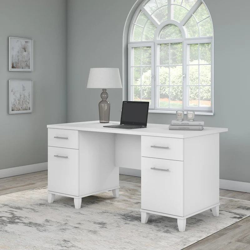 Bureau d'ordinateur de 60 po Bush Furniture Somerset avec tiroirs