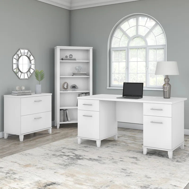 Bureau d'ordinateur de 60 po Bush Furniture Somerset avec tiroirs