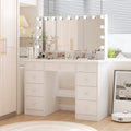 Luxurious LED Makeup Vanity with 9 Drawers Elegant Makeup Station