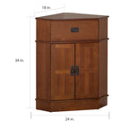 Meuble d'angle en bois, style « Mission », par Simple Living - 34h x 24l x 18p