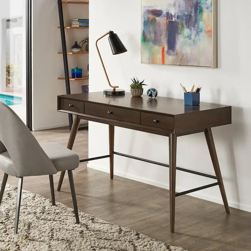 Bureau Aksel Wood 3 tiroirs par iNSPIRE Q Modern