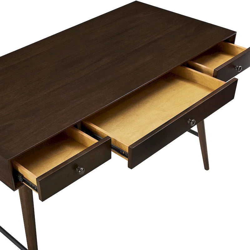 Bureau Aksel Wood 3 tiroirs par iNSPIRE Q Modern