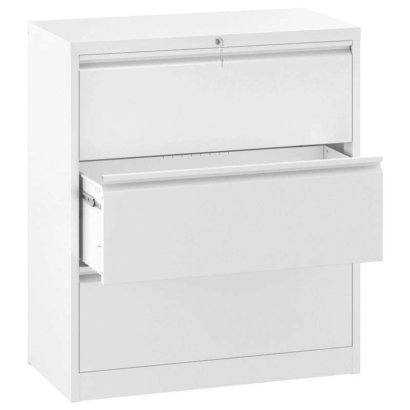 35W 2/3/4-drawer Lateral Locking Steel File Cabinet for A4, Legal, Letter