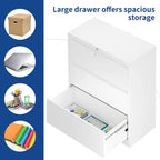 35W 2/3/4-drawer Lateral Locking Steel File Cabinet for A4, Legal, Letter