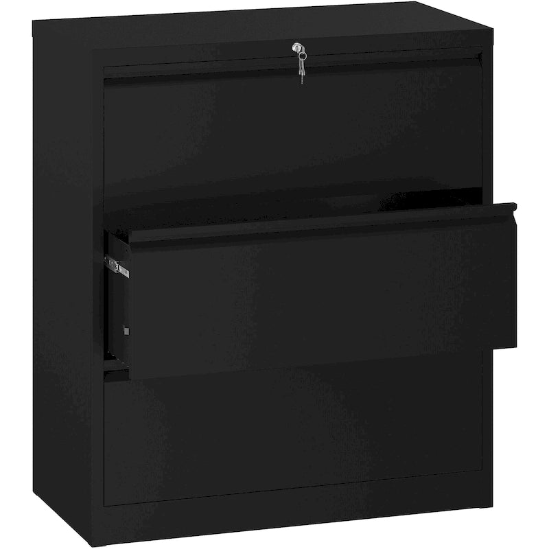 35W 2/3/4-drawer Lateral Locking Steel File Cabinet for A4, Legal, Letter