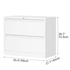 35W 2/3/4-drawer Lateral Locking Steel File Cabinet for A4, Legal, Letter