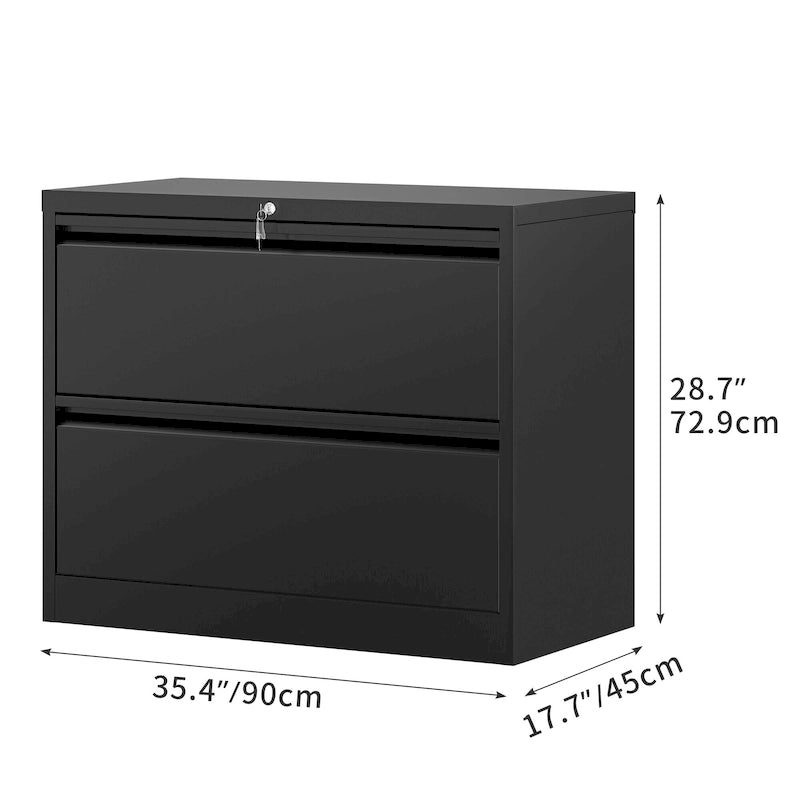 35W 2/3/4-drawer Lateral Locking Steel File Cabinet for A4, Legal, Letter