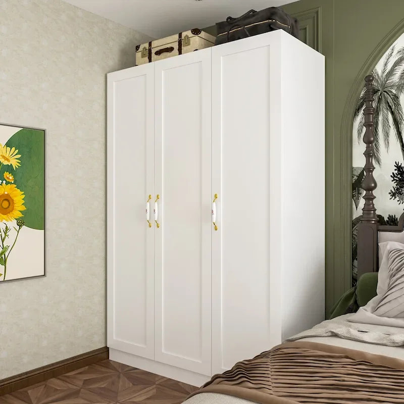 47.2W Armoire de penderie contemporaine et moderne autoportante