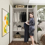 47.2W Armoire de penderie contemporaine et moderne autoportante