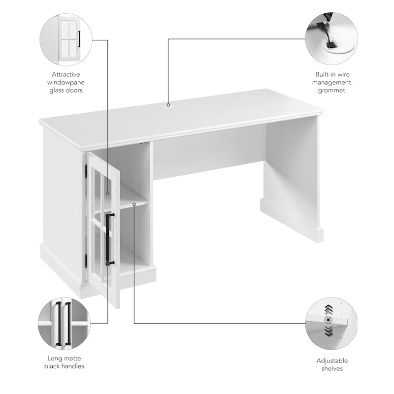 Bureau informatique 60W Westbrook avec meuble de rangement par Bush Furniture