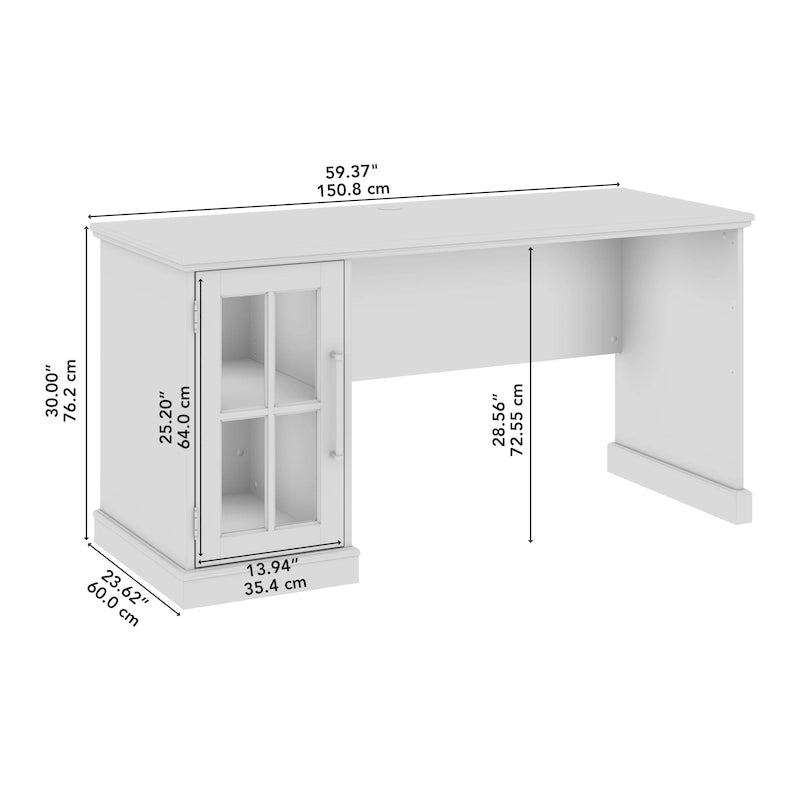 Bureau informatique 60W Westbrook avec meuble de rangement par Bush Furniture