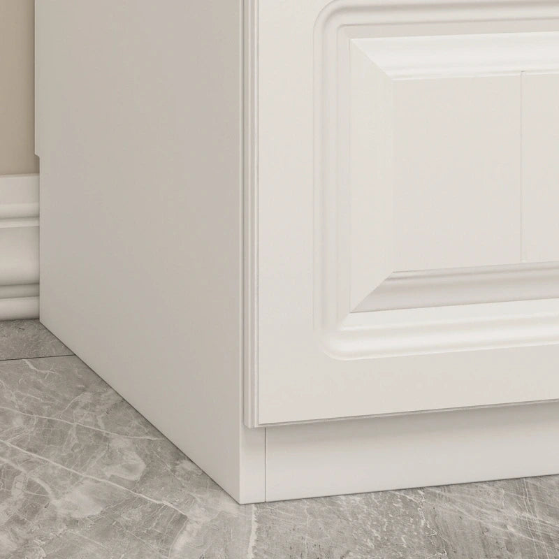 FUFU&GAGA Grande Armoire Combo Penderie Placard de Rangement Blanc
