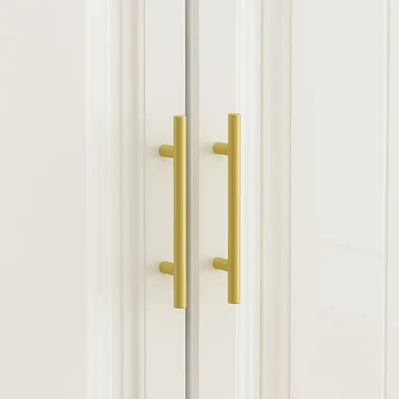 FUFU&GAGA Grande Armoire Combo Penderie Placard de Rangement Blanc