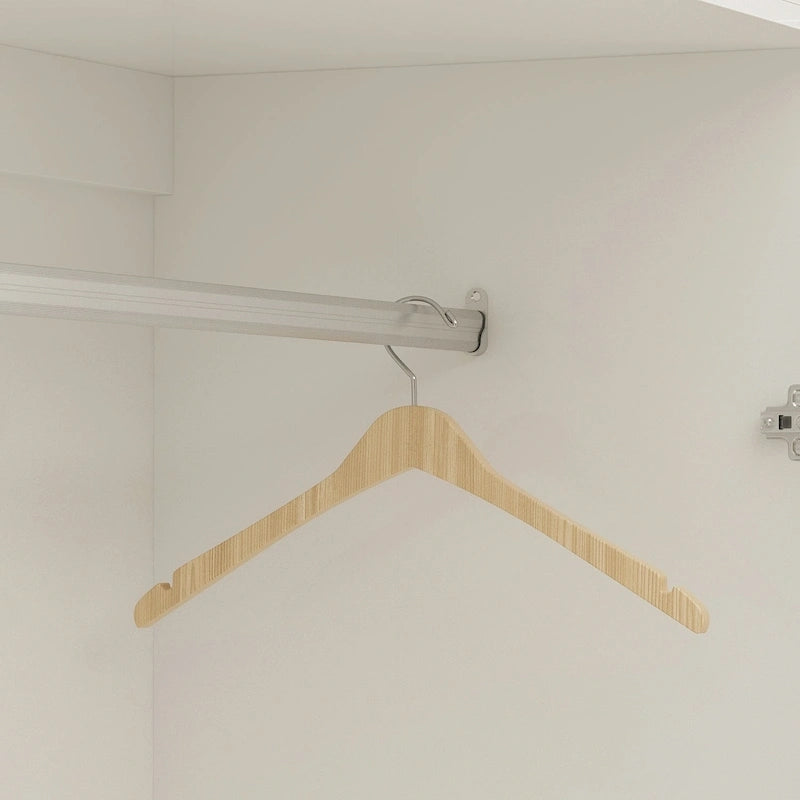 FUFU&GAGA Grande Armoire Combo Penderie Placard de Rangement Blanc