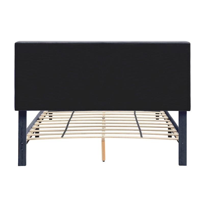 Lit de rangement rembourré Rosdale Grey avec ports USB par Furniture of America