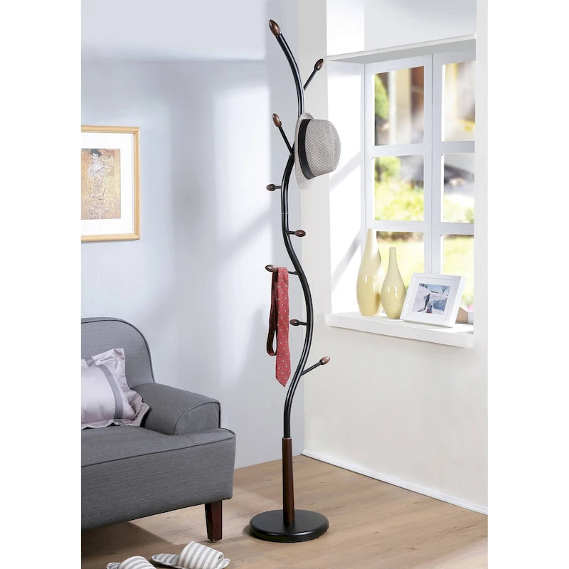 Porte-manteau sur pied en métal Arles de Roundhill Furniture