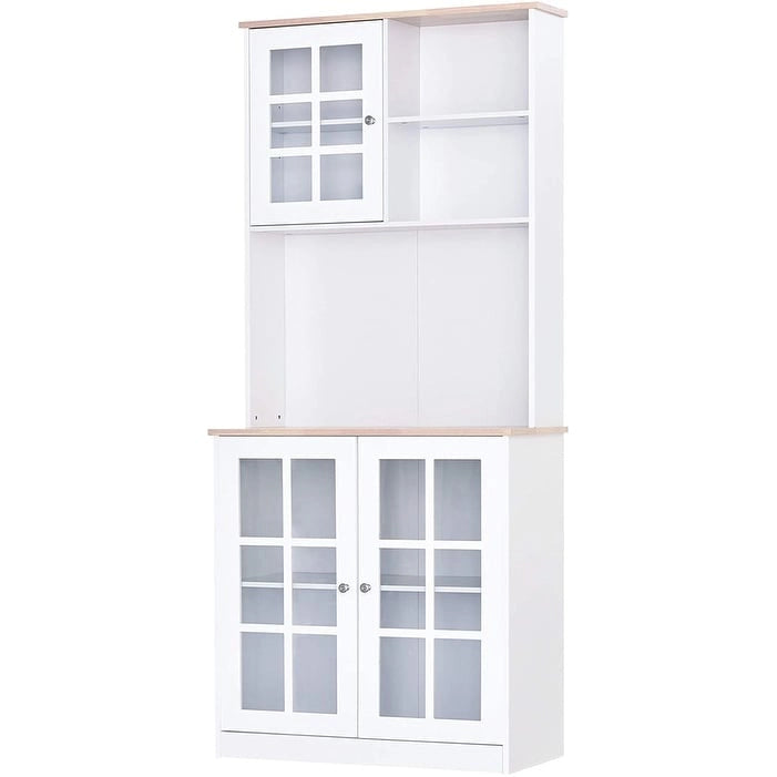 HOMCOM Meuble de Rangement/Garde-Manger de Cuisine Traditionnel de 183 cm