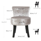 Tabouret de Coiffeuse en Bois Massif de 69,85 cm de haut - 69,85 H X 48,26 L X 29,97 P