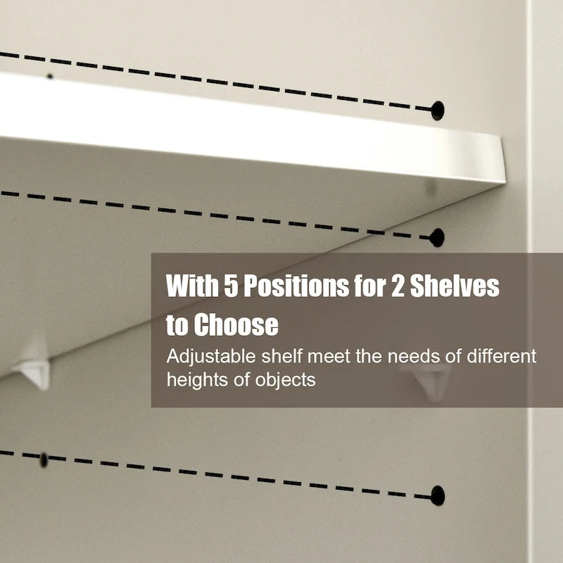 Storage Cabinet with Adjustable Shelves