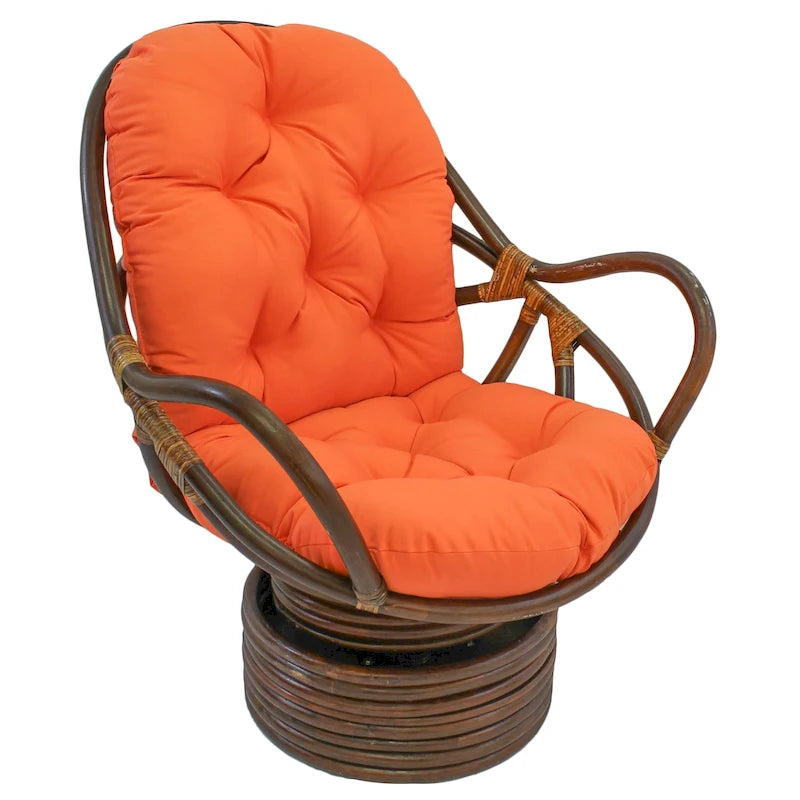 Coussin de dossier/d'assise de fauteuil à bascule en sergé d'intérieur de 48 po sur 24 po (coussin seulement) - 48 x 24