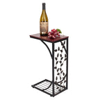 Table d'appoint Table basse en fer motif feuille type C