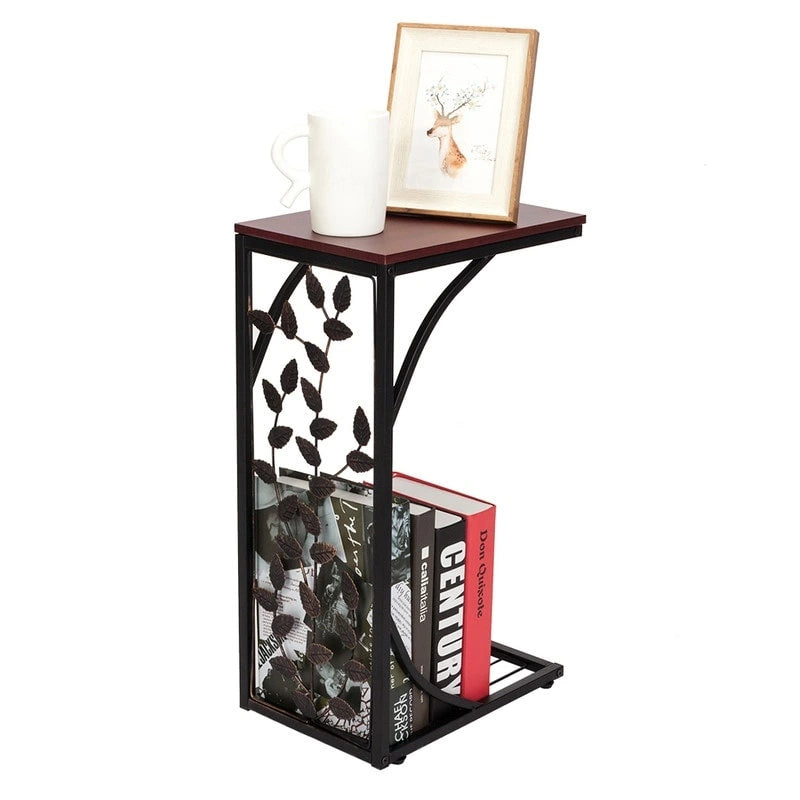 Table d'appoint Table basse en fer motif feuille type C