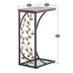 Table d'appoint Table basse en fer motif feuille type C