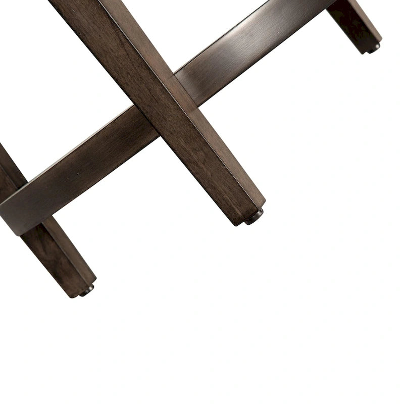 Penton Espresso Stone Round End Table