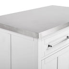 Îlot de cuisine en acier inoxydable Crosley Silvia - 28p x 46L x 36,5H