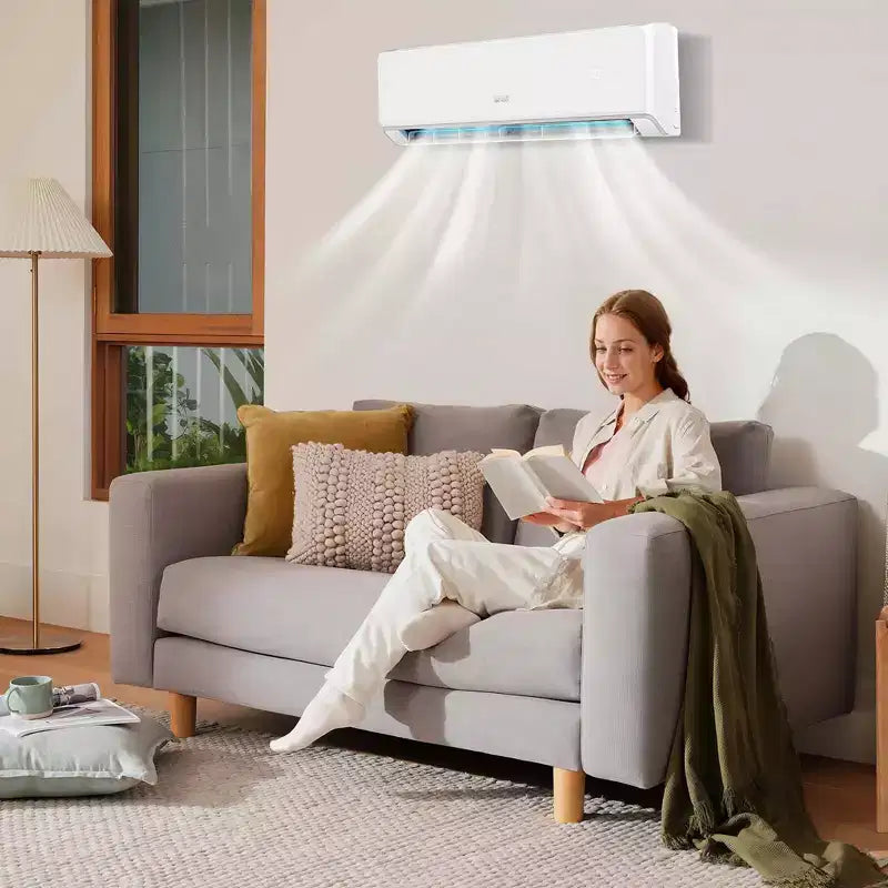 Costway 18000BTU Wifi Enabled Mini Split Air Conditioner & Heater with Heat Pump White/Black