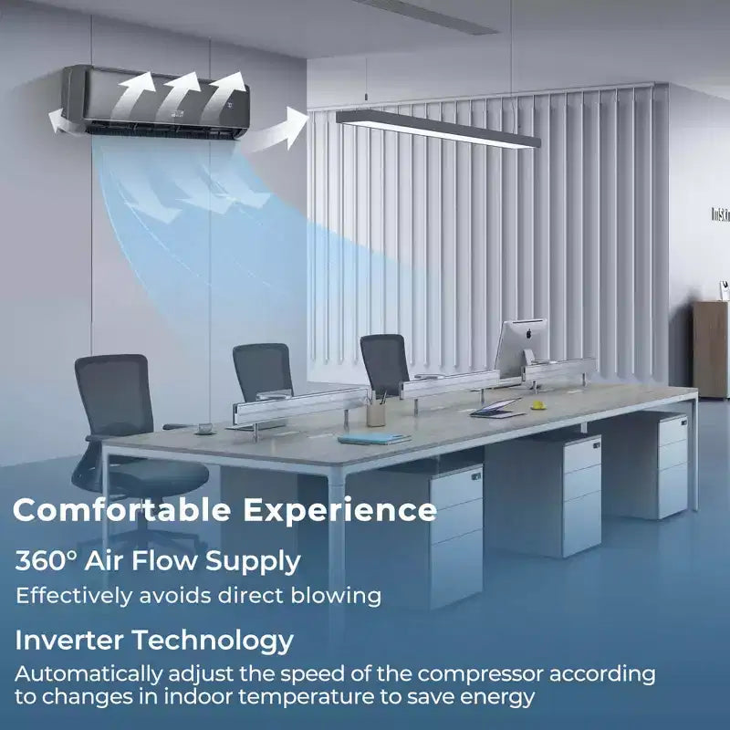 Climatiseur et Chauffage Mini Split Costway 18000 BTU avec Pompe à Chaleur
