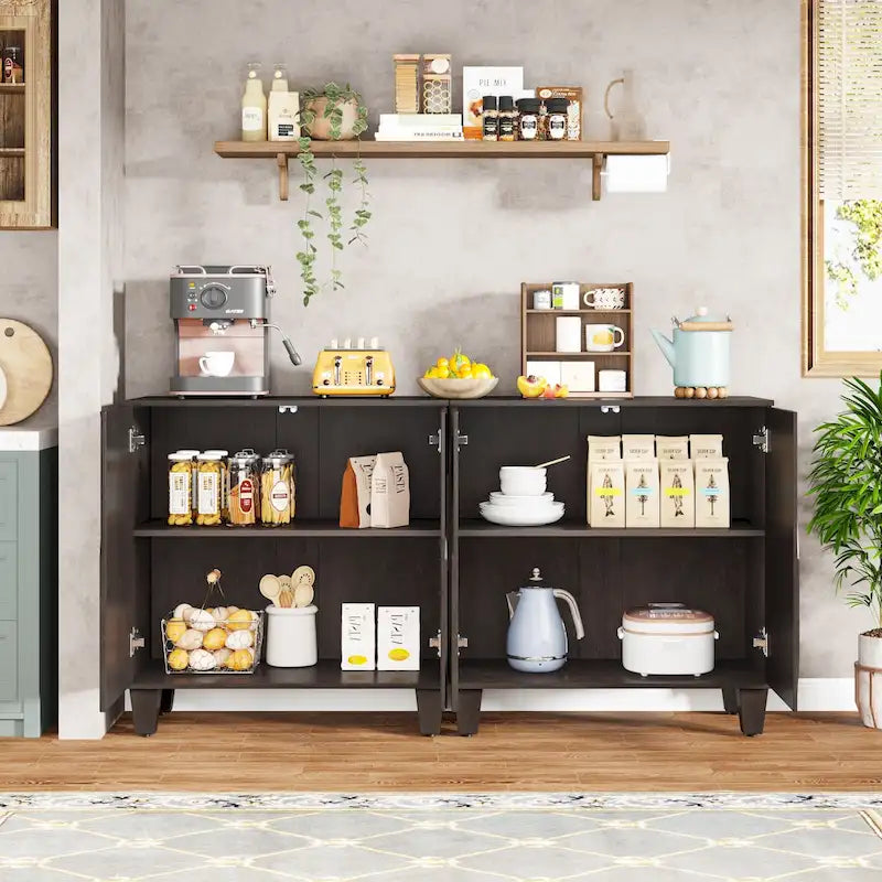 Large Sideboard Vintage Buffet Cabinet for Kitchen Dining Room