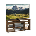 Meuble TV d'angle Jensen Furinno pour téléviseur jusqu'à 55 pouces, Espresso