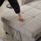 Chair Bed, Sleeper Sofa Chair Bed 3 in 1, Adjustable Recliner,Armchair, Sofa, Bed, Linen