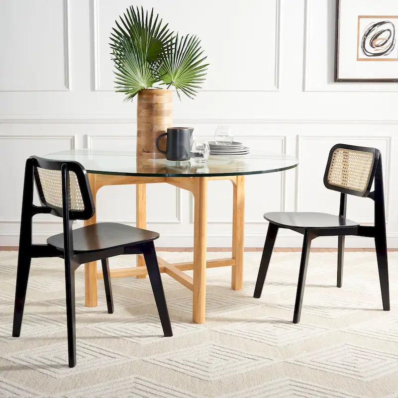 SAFAVIEH Luz Cane Dining Chair - 17 W x 20 D x 32 H - 17Wx20Dx32H