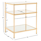SAFAVIEH Vida 3-Tier Accent Table - 22 W x 18 D x 27 H - 22Wx18Dx27H