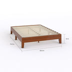 Porch & Den Neron 12-inch Deluxe Wood Full-size Platform Bed