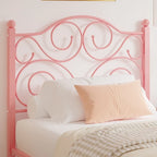 Javlergo Metal Bed Frame with Arched Headboard and Footboard, Heavy Duty Steel Slat Support, No Box Spring Needed