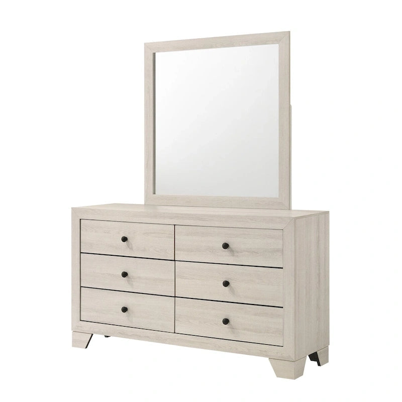 Annis 3 Piece White Platform Bedroom Set