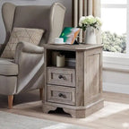 Table de chevet de ferme de 18 po avec station de chargement, table d'appoint, petite table