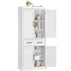 Meuble de rangement de cuisine en bois Yaheetech avec portes et étagères