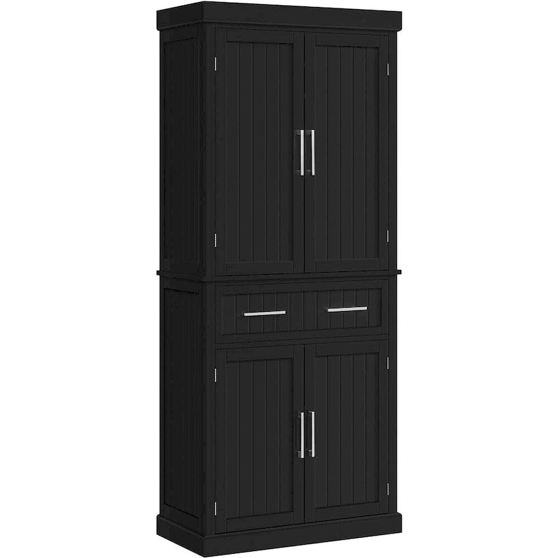 Meuble de rangement de cuisine en bois Yaheetech avec portes et étagères