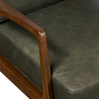 Poly & Bark Verity Leather Lounge Chair - Full Grain Genuine Italian Leather