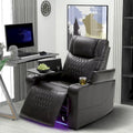 Sillón reclinable eléctrico con portavasos y puerto de carga USB