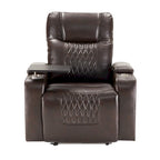 Sillón reclinable eléctrico con portavasos y puerto de carga USB