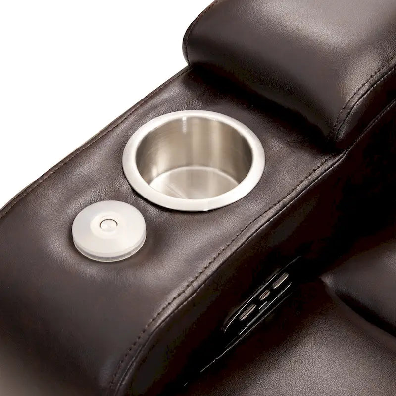 Sillón reclinable eléctrico con portavasos y puerto de carga USB