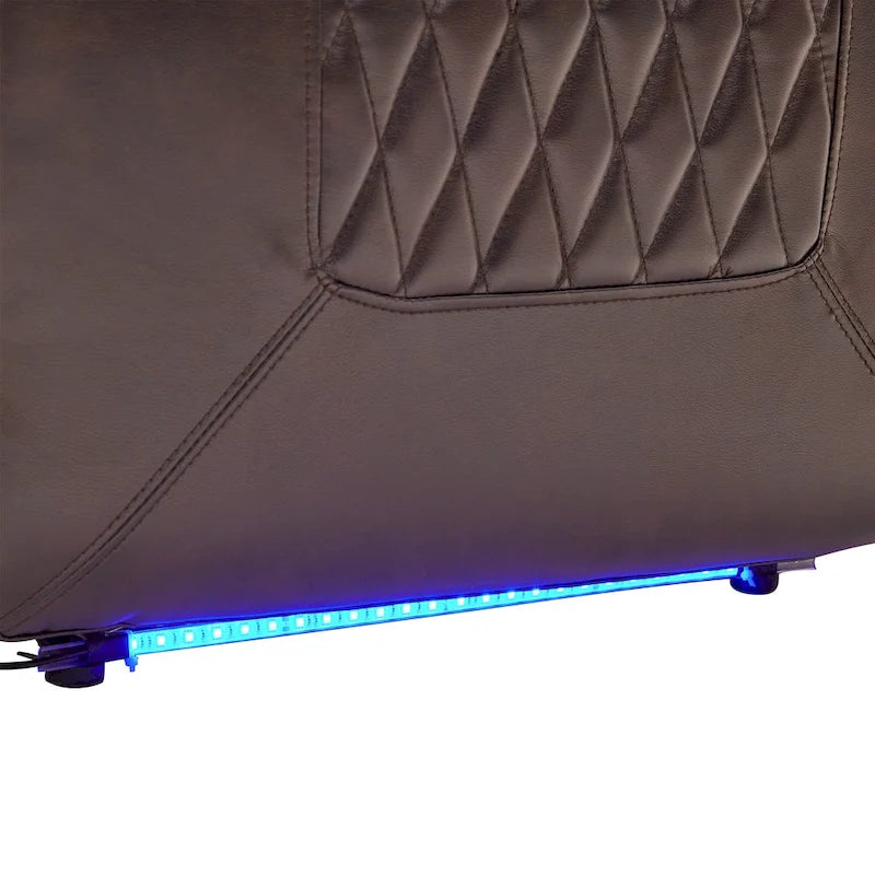 Sillón reclinable eléctrico con portavasos y puerto de carga USB