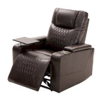 Sillón reclinable eléctrico con portavasos y puerto de carga USB